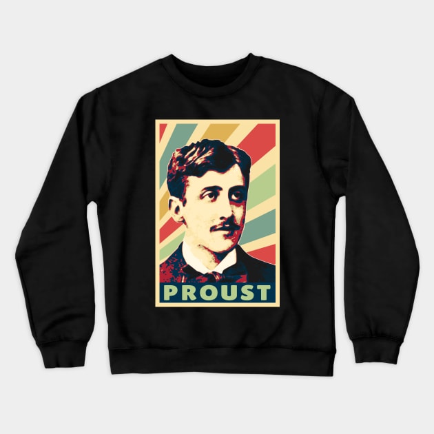 Marcel Proust Vintage Colors Crewneck Sweatshirt by Nerd_art